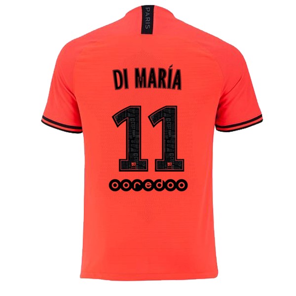 JORDAN Maillot Football Paris Saint Germain NO.11 Di Maria Exterieur 2019-20 Orange